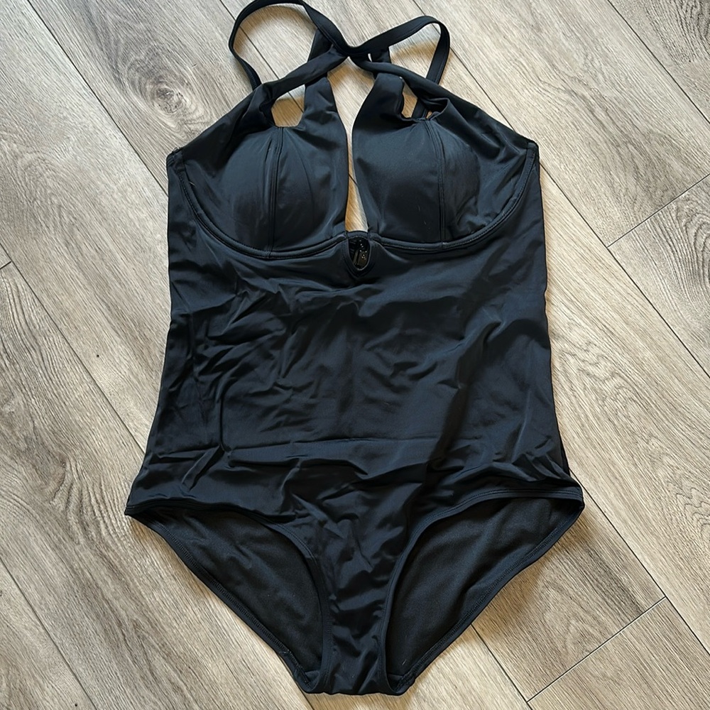 City chic sexy black one piece swimsuit